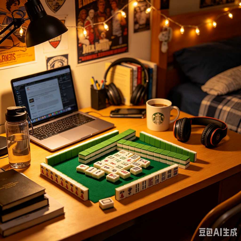 bamboo wood mahjong set