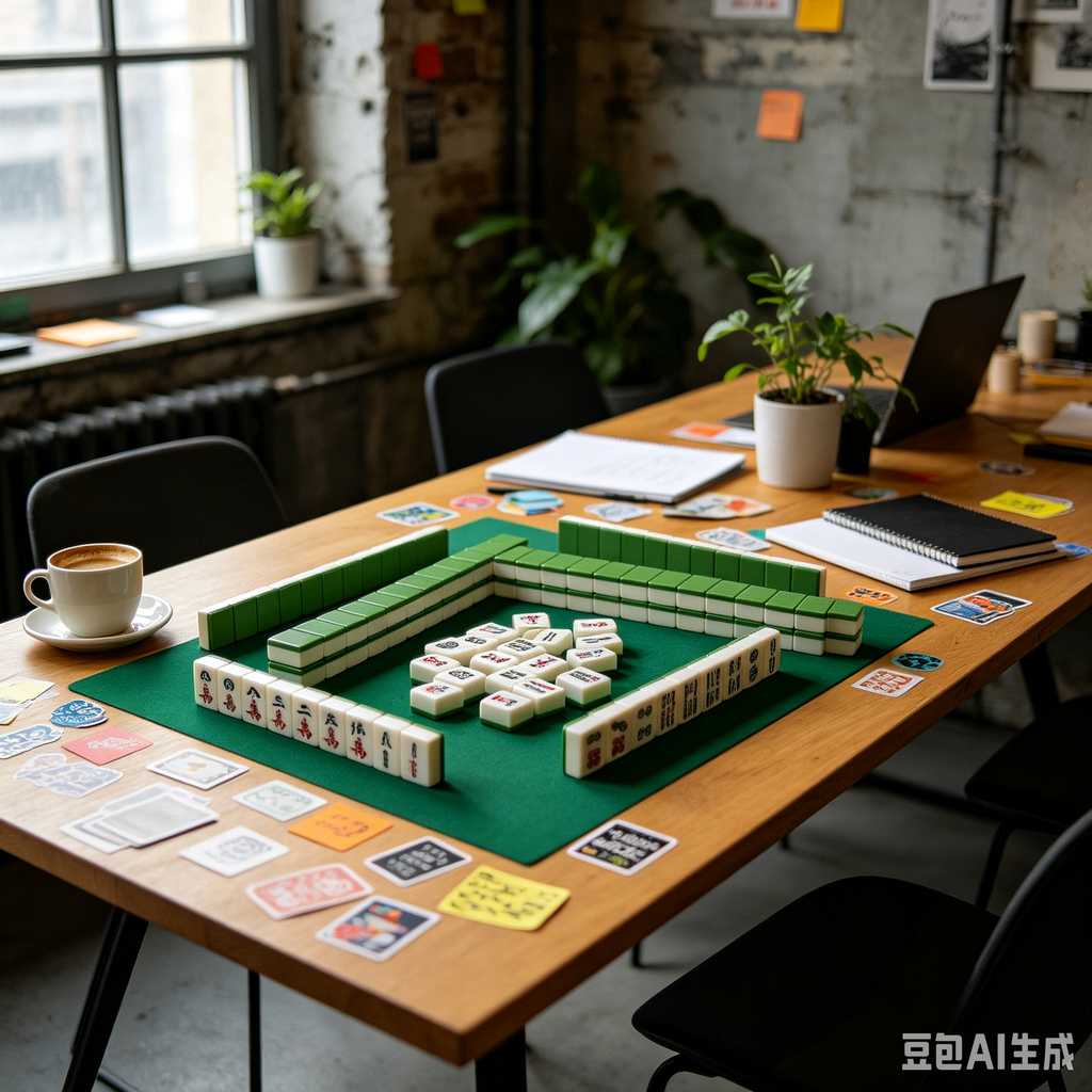 small portable mahjong set